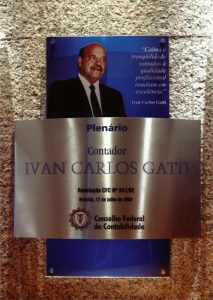 Plenário do CFC, em homenagem a Ivan Carlos Gatti